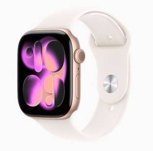 Apple Watch Series 11 42mm GPS+Cellularモデル ローズゴールドアルミニウムケース/ライトブラッシュスポーツバンド S/M MF8E4J/A 64GB