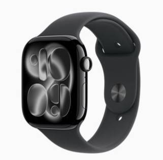 Apple Watch Series 11 42mm GPS+Cellularモデル ジェットブラックアルミニウムケース/ブラックスポーツバンド S/M MF834J/A 64GB