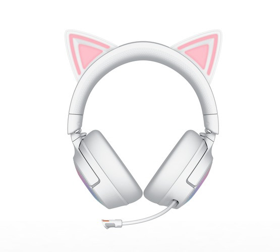 RZ04-05170400-R3M1 ゲーミングヘッドセット Kraken Kitty V3 Pro「ネコミミ」 ホワイト ［ワイヤレス（Bluetooth＋USB-C）＋有線 /両耳 /ヘッドバンドタイプ］