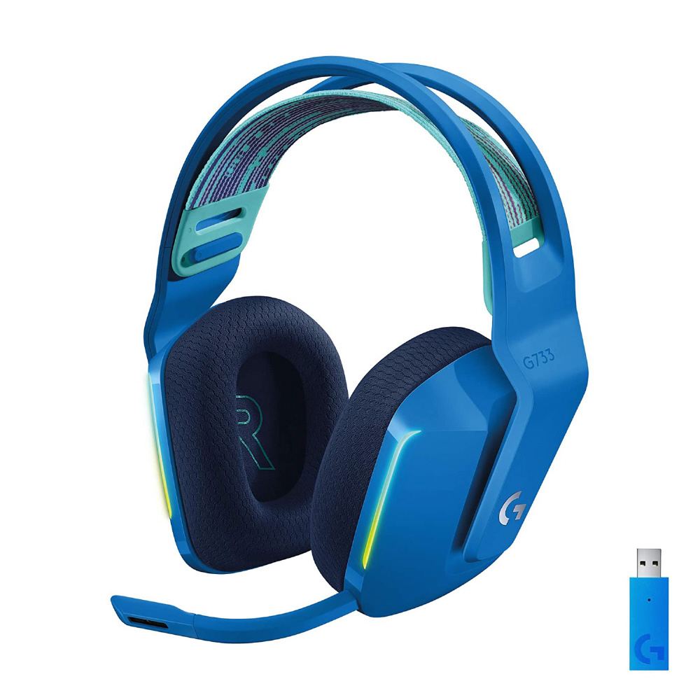 G733-BLr ゲーミングヘッドセット G733 ブルー ［ワイヤレス（USB） /両耳 /ヘッドバンドタイプ］