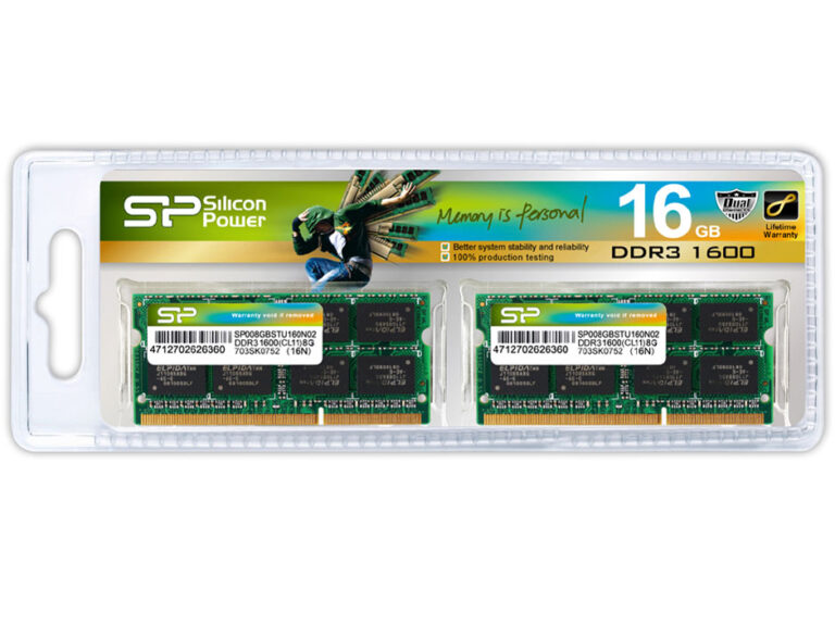 Silicon Power SP016GBSTU160N22 [SODIMM DDR3 PC3-12800 8GB 2枚組]