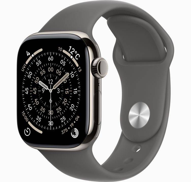 Apple Watch Series 11 42mm GPS+Cellularモデル ナチュラルチタニウムケース/ストーングレイスポーツバンド S/M MF8M4J/A 64GB
