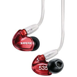SHURE イヤホン カナル型 SE535 レッド [φ3.5mm ミニプラグ]
