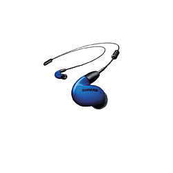SHURE bluetooth イヤホン カナル型 ブルー SE846-BLU+BT2-A [ワイヤレス(左右コード) /Bluetooth対応]