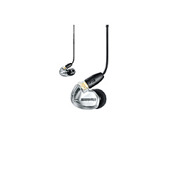 SHURE イヤホン カナル型 メタリックシルバー SE425-V+UNI-A [リモコン・マイク対応 /φ3.5mm ミニプラグ]