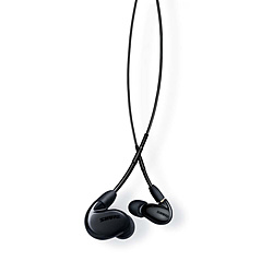 SHURE イヤホン カナル型 【リモート+マイク搭載3.5mmプラグ対応ケーブル RMCE-UNIケーブル】 ブラック SE846BABK+UNI-A [φ3.5mm ミニプラグ]