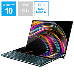 ASUS ノートパソコン ZenBook Pro Duo セレスティアルブルー UX581GV-9750 [15.6型 /Windows10 Home /intel Core i7 /無し /メモリ:32GB /SSD:512GB /2019年8月モデル]