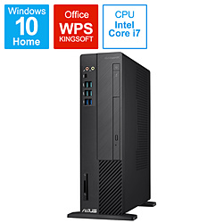 ASUS D6414SFF-I79700T デスクトップパソコン ExpertPC ブラック [モニター無し /intel Core i7 /メモリ:8GB /SSD:512GB /2019年11月モデル]