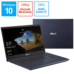 ASUS ノートパソコン ASUS X571GT スターブラック X571GT-AL280TS [15.6型 /Windows10 Home /intel Core i7 /Office HomeandBusiness /メモリ:16GB /Optane:32GB /SSD:512GB /2019年12月モデル]