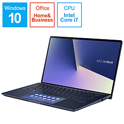 ASUS ノートパソコン ZenBook 13 ロイヤルブルー UX334FAC-A4115TS [13.3型 /Windows10 Home /intel Core i7 /メモリ:16GB /SSD:512GB /Office HomeandBusiness /2019年12月モデル]