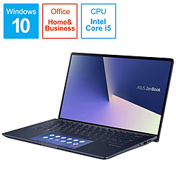 ASUS ノートパソコン ZenBook 13 ロイヤルブルー UX334FAC-A4113TS [13.3型 /Windows10 Home /intel Core i5 /メモリ:8GB /SSD:512GB /Office HomeandBusiness /2019年12月モデル]