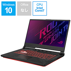 ASUS G512LI-I7G1650T ゲーミングノートパソコン ROG Strix G15 ブラック [15.6型 /Windows10 Home /intel Core i7 /メモリ:16GB /SSD:512GB /Officeソフトなし /2020年7月モデル]