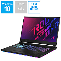 ASUS G712LV-I7R2060 ゲーミングノートパソコン ROG Strix G17 ブラック [17.3型 /Windows10 Home /intel Core i7 /メモリ:16GB /SSD:512GB /Officeソフトなし /2020年7月モデル]