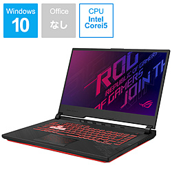 ASUS G512LI-I5G1650T ゲーミングノートパソコン ROG Strix G15 ブラック [15.6型 /Windows10 Home /intel Core i5 /メモリ:8GB /SSD:512GB /Officeソフトなし /2020年7月モデル]