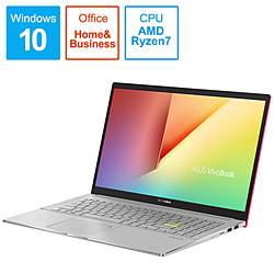 ASUS ノートパソコン VivoBook S15 リゾルトレッド M533IA-BQ0PKTS [15.6型 /Windows10 Home /AMD Ryzen 7 /メモリ:16GB /SSD:1TB /Office HomeandBusiness /2020年9月モデル]