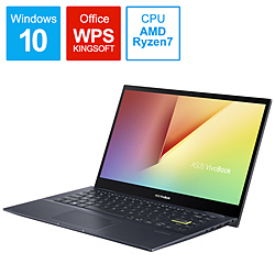 ASUS ノートパソコン VivoBook Flip 14 ビスポークブラック TM420IA-EC147T [14.0型 /Windows10 Home /AMD Ryzen 7 /メモリ:8GB /SSD:512GB /WPS Office /2020年9月モデル]