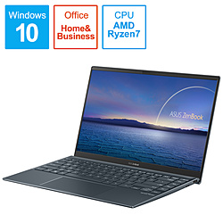 ASUS ノートパソコン ZenBook 14 パイングレー UM425IA-AM016TS [14.0型 /Windows10 Home /AMD Ryzen 7 /メモリ:16GB /SSD:512GB /Office HomeandBusiness /日本語版キーボード /2020年9月モデル]