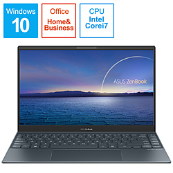 ASUS ノートパソコン ZenBook 13 パイングレー UX325EA-EG124TS [13.3型 /Windows10 Home /intel Core i7 /メモリ:16GB /SSD:512GB /Office HomeandBusiness /日本語版キーボード /2020年11月モデル]