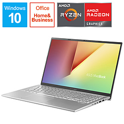 ASUS ノートパソコン VivoBook 15 X512DA トランスペアレントシルバー X512DA-BC884TS [15.6型 /Windows10 Home /AMD Ryzen 5 /Office HomeandBusiness /メモリ:8GB /SSD:512GB /2020年12月モデル]