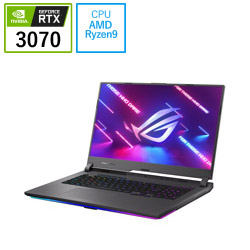 ASUS G713QR-R9XR3070GBKS ゲーミングノートパソコン ROG Strix G17 G713QR エクリプスグレー