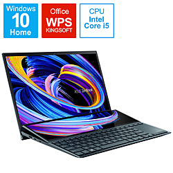 ASUS ノートパソコン ZenBook Duo14 セレスティアルブルー UX482EG-KA146T [14.0型 /Windows10 Home /intel Core i5 /メモリ:16GB /SSD:512GB /WPS Office /日本語版キーボード /2021年4月モデル]