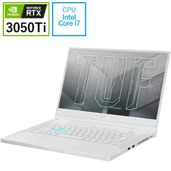 ASUS FX516PE-I7R3050TW ゲーミングノートパソコン TUF Dash F15 ムーンライトホワイト [15.6型 /Windows10 Home /intel Core i7 /メモリ:16GB /SSD:1TB /Officeソフトなし /日本語版キーボード /2021年7月モデル]