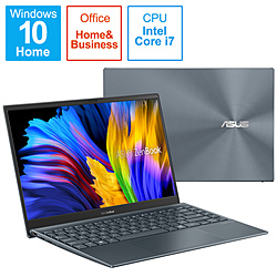 ASUS ノートパソコン ZenBook 13 OLED パイングレー UX325EA-KG409TS [13.3型 /Windows10 Home /intel Core i7 /メモリ:16GB /SSD:1TB /Office HomeandBusiness /日本語版キーボード /2021年6月モデル]