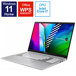ASUS ノートパソコン Vivobook Pro 16X OLED N7600PC【有機EL】 クールシルバー N7600PC-L2025W [16.0型 /Windows11 Home /intel Core i7 /メモリ:16GB /SSD:512GB /WPS Office /2021年11月モデル]
