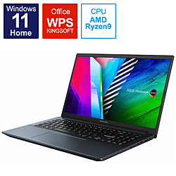 ASUS ノートパソコン Vivobook Pro 15 OLED M3500QA クワイエットブルー M3500QA-L1152W [15.6型 /Windows11 Home /AMD Ryzen 9 /WPS Office /メモリ:8GB /SSD:512GB /日本語版キーボード /2021年12月モデル]