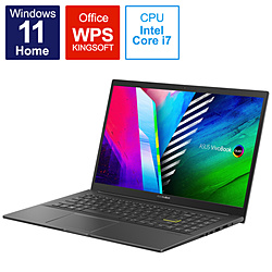 ASUS ノートパソコン VivoBook 15 K513EA インディーブラック K513EA-L1889W [15.6型 /Windows11 Home /intel Core i7 /メモリ:8GB /SSD:512GB /WPS Office /日本語版キーボード /2022年2月モデル]