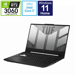 ASUS FX517ZM-I7R3060BYB ゲーミングノートパソコン TUF Dash F15 (2022) オフブラック [15.6型 /Windows11 Home /intel Core i7 /メモリ:16GB /SSD:512GB /Officeソフトなし /日本語版キーボード /2022年4月モデル]