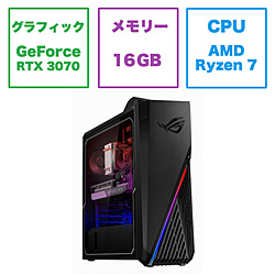 ASUS G15DK-R75R3070W11 ゲーミングデスクトップパソコン ROG Strix GA15 (G15DK) ブラック
