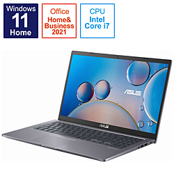 ASUS ノートパソコン X515EA スレートグレー X515EA-BQ1184WS [15.6型 /Windows11 Home /intel Core i7 /メモリ:8GB /SSD:512GB /Office HomeandBusiness /日本語版キーボード /2022年4月モデル]