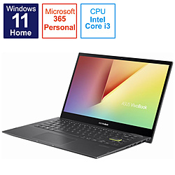 ASUS ノートパソコン VivoBook Flip 14 TP470EA インディーブラック TP470EA-EC492WS [14.0型 /Windows11 S /intel Core i3 /メモリ:4GB /SSD:128GB /Microsoft 365 Personal /日本語版キーボード /2022年3月モデル]