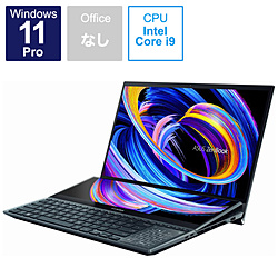 ASUS ノートパソコン ZenBook Pro Duo 15 OLED セレスティアルブルー UX582ZW-H2004X [15.6型 /Windows11 Pro /intel Core i9 /メモリ:32GB /SSD:1TB /無し /日本語版キーボード /2022年7月モデル]