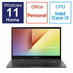 ASUS ノートパソコン Vivobook Flip 14 インディーブラック TP470EA-EC515WS [14.0型 /Windows11 S /intel Core i3 /メモリ:8GB /SSD:128GB /Office Personal /日本語版キーボード /2023年01月モデル]