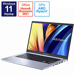 ASUS ノートパソコン Vivobook 14 アイスライトシルバー M1402IA-EB083WS [14.0型 /Windows11 Home /AMD Ryzen 7 /メモリ:8GB /SSD:512GB /Office HomeandBusiness /日本語版キーボード /2022年7月モデル]