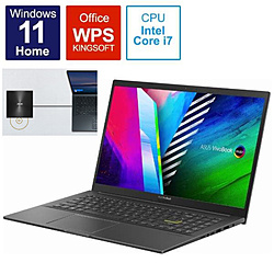 ASUS ノートパソコン Vivobook 15 OLED インディーブラック K513EA-L13491W [15.6型 /Windows11 Home /intel Core i7 /メモリ:8GB /SSD:512GB /WPS Office /日本語版キーボード /2022年7月モデル]