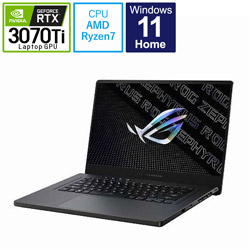 ASUS GA503RW-R76R3070TGBY ゲーミングノートパソコン ROG Zephyrus G15 エクリプスグレー [15.6型 /Windows11 Home /AMD Ryzen 7 /メモリ:32GB /SSD:1TB /Officeソフトなし /日本語版キーボード /2022年6月モデル]