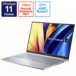 ASUS ノートパソコン Vivobook 15X OLED トランスペアレントシルバー M1503QA-L1048WS