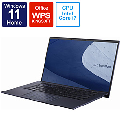 ASUS ノートパソコン ExpertBook B9 スターブラック B9400CBA-KC0203W [14.0型 /Windows11 Home /intel Core i7 /メモリ:16GB /SSD:1TB /WPS Office /日本語版キーボード /2022年8月モデル]