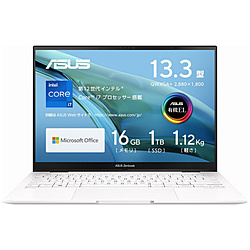 ASUS ノートパソコン Zenbook S Flip 13 OLED リファインドホワイト UP5302ZA-LX206WS
