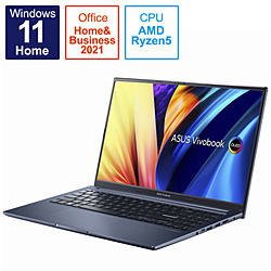 ASUS ノートパソコン Vivobook 15X(有機EL) クワイエットブルー M1503QA-L1R5165WSBKS