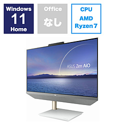 ASUS M5401WYAK-WA009W デスクトップパソコン ZenAiO 24 ホワイト [23.8型 /Windows11 Home /AMD Ryzen7 /メモリ:16GB /HDD:1TB /SSD:512GB /無し /2022年11月モデル]