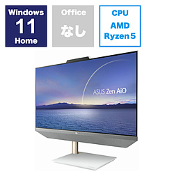 ASUS M5401WYAK-WA010W デスクトップパソコン ZenAiO 24 ホワイト [23.8型 /Windows11 Home /AMD Ryzen5 /メモリ:16GB /SSD:512GB /無し /2022年11月モデル]