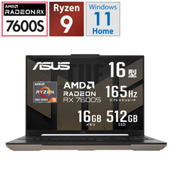 ASUS FA617XS-R9RX7600SS ゲーミングノートパソコン TUF Gaming A16 FA617XS Advantage Edition サンドストーム