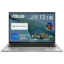 ASUS ノートパソコン Zenbook S 13 OLED バサルトグレー UX5304VA-NQI7WS [13.3型 /Windows11 Home /intel Core i7 /メモリ:16GB /SSD:512GB /Office Home and Business /日本語版キーボード /2023年4月モデル]