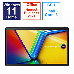 ASUS ノートパソコン Vivobook 13 Slate OLED (T3304) 0°ブラック T3304GA-LQ025WS
