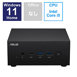 ASUS PN64-S5302AD ミニPC ExpertCenter PN64 ブラック [モニター無し /Windows11 Home /intel Core i5 /メモリ:8GB /SSD:256GB /無し /2023年6月モデル]