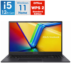 ASUS ノートパソコン Vivobook 15X インディーブラック K3504ZA-BQ064W [15.6型 /Windows11 Home /intel Core i5 /メモリ:16GB /SSD:512GB /WPS Office /日本語版キーボード /2023年4月モデル]